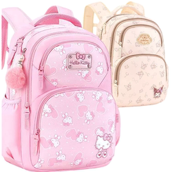 Hello Kitty Schoolbag for Primary School Girls in Grades 1, 2, 4 to 6, Spine Protection and Burden Reduction, Ultra-Light Kuromi Backpack Hello Kitty Schoolbag for Primary School Girls in Grades 1, 2, 4 to 6, Spine Protection and Burden Reduction, Ultra-Light Kuromi Backpack