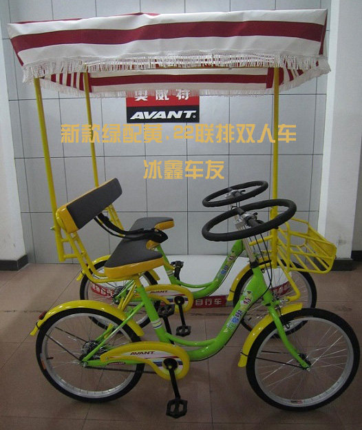 Двухместный / трехместный велосипед О'Витт таунхаус двойной автомобиль/двойной велосипед/бок о бок двойной автомобиль/квадроцикл/осмотр достопримечательностей на велосипеде