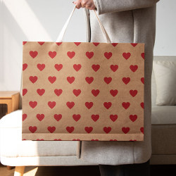 Shijichu Photo Frame Tote Bag DIY Gift Bag 250g Imported Kraft Paper Canvas Handle Shijichu Photo Frame Tote Bag DIY Gift Bag 250g Imported Kraft Paper Canvas Handle