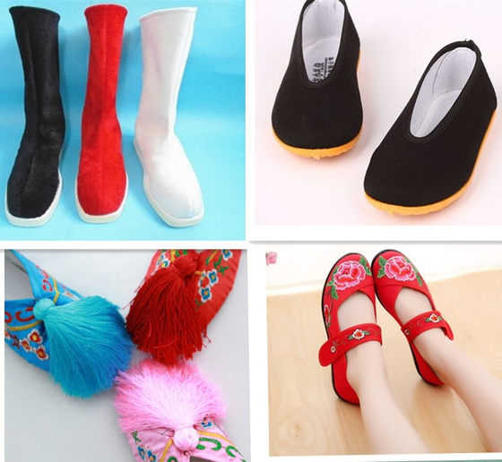 Costume boots costume shoes costume embroidered flower shoes ancient Hanfu boots Costume boots costume shoes costume embroidered flower shoes ancient Hanfu boots