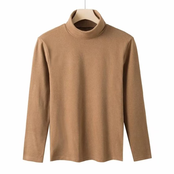 Fall and winter half-high neck plus velvet thickened base shirt for men's double-sided German velvet Korean inner warm mid-neck long-sleeved T-shirt top
Fall and winter half-high neck plus velvet thickened base shirt for men's double-sided German velvet Korean inner warm mid-neck long-sleeved T-shirt top