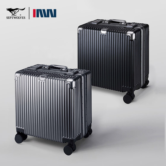 Septwolves suitcase men's 2025 new 18-inch small suitcase password boarding case student trolley case female 
Septwolves suitcase men's 2025 new 18-inch small suitcase password boarding case student trolley case female