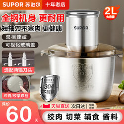 Supor Stainless Steel Meat Grinder Household Multifunctional Electric Blender and Food Processor 2025 New Model Small Stuffing Grinder Supor Stainless Steel Meat Grinder Household Multifunctional Electric Blender and Food Processor 2025 New Model Small Stuffing Grinder