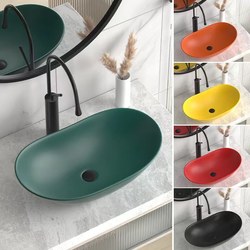 European Countertop Basin Green Black Red Color Wash Basin Ingot Wash Basin Ceramic Household Basin Bathroom Wash Basin European Countertop Basin Green Black Red Color Wash Basin Ingot Wash Basin Ceramic Household Basin Bathroom Wash Basin