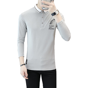 Men's Korean style trendy velvet thickened long-sleeved T-shirt 
Men's Korean style trendy velvet thickened long-sleeved T-shirt