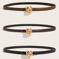 Thin Belt for Women 2025 New Vintage Decorative Suit Dress Jeans Fashion Waist-Cinching Black Belt Thin Belt for Women 2025 New Vintage Decorative Suit Dress Jeans Fashion Waist-Cinching Black Belt