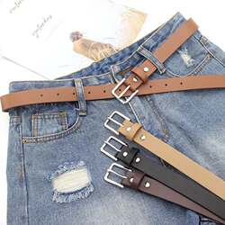 Retro Brown Khaki Pants Belt for Women, Casual and Versatile Accessory, Decorative Jeans Belt, Hong Kong Style Student Belt, Summer Retro Brown Khaki Pants Belt for Women, Casual and Versatile Accessory, Decorative Jeans Belt, Hong Kong Style Student Belt, Summer