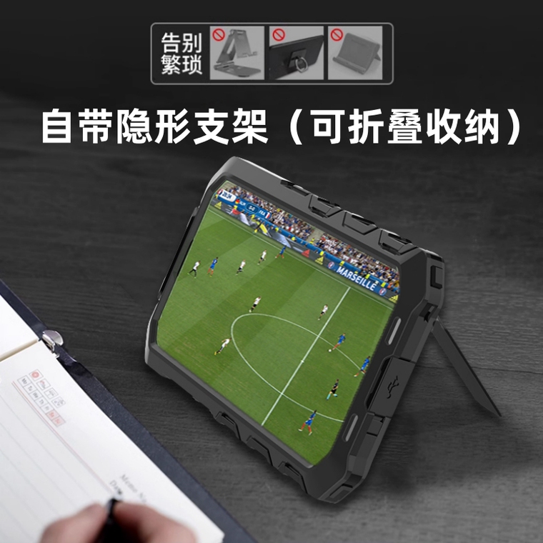 RJUST 3 Layer Tough Shockproof Drop Resistant Metal Airbag 4 Corner 360 Full Protection Heavy Duty 15, 15 Plus, 15 Pro, 15