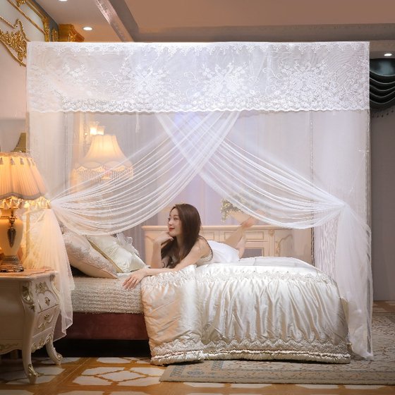 Encrypted installation single -door mosquito net Princess wind bed Household dormitory Student dormitory Student single -double landing account 1 meter 8 Encrypted installation single -door mosquito net Princess wind bed Household dormitory Student dormitory Student single -double landing account 1 meter 8