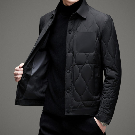 Lightweight cotton jacket for men in autumn and winter, business lapel middle-aged jacket for men, cotton jacket for short, daddy's cotton jacket thickened
Lightweight cotton jacket for men in autumn and winter, business lapel middle-aged jacket for men, cotton jacket for short, daddy's cotton jacket thickened