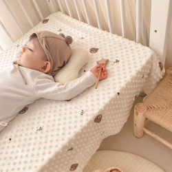 Iins Crib Bed Sheet Fleece Bed Cover Children's Bed Non-Fluorescent Baby Kindergarten Bed Sheet Autumn and Winter Splicing Bed Iins Crib Bed Sheet Fleece Bed Cover Children's Bed Non-Fluorescent Baby Kindergarten Bed Sheet Autumn and Winter Splicing Bed