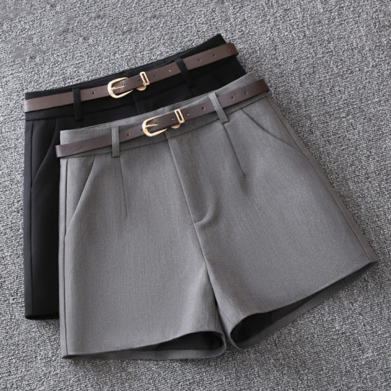 Suit shorts boot pants for women in summer new style 2025 fashionable high-waist slim A-line pants versatile loose wide-leg pants
Suit shorts boot pants for women in summer new style 2025 fashionable high-waist slim A-line pants versatile loose wide-leg pants