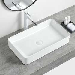 Countertop Basin Ceramic Wash Basin Single Basin Home Bathroom Wash Basin Balcony Rectangular Basin Hotel Wash Basin Countertop Basin Ceramic Wash Basin Single Basin Home Bathroom Wash Basin Balcony Rectangular Basin Hotel Wash Basin