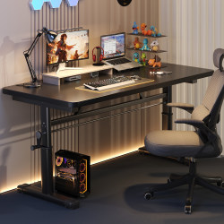 Computer Desk for Bedroom, Home Use, Movable, Adjustable Height, Gaming Desk, Simple Desk, Student Study Desk, Desktop Office Desk Computer Desk for Bedroom, Home Use, Movable, Adjustable Height, Gaming Desk, Simple Desk, Student Study Desk, Desktop Office Desk