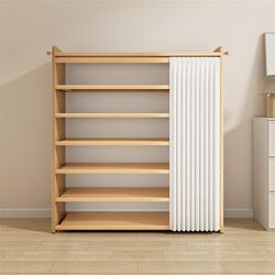 New household multi-layer shoe rack doorway corridor solid wood curtain dustproof M storage rack economical shoe cabinet New household multi-layer shoe rack doorway corridor solid wood curtain dustproof M storage rack economical shoe cabinet