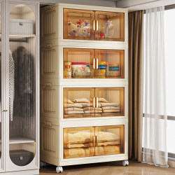 Installation-Free Storage Cabinet, Foldable Household Storage Cabinet, Multi-Layer Plastic Simple Clothes Storage Cabinet for Bedroom Installation-Free Storage Cabinet, Foldable Household Storage Cabinet, Multi-Layer Plastic Simple Clothes Storage Cabinet for Bedroom