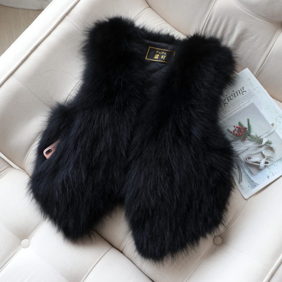 Fox Maoma Truman Fur Ms. Short Matto Slender Gado Vetener Vetes Club Shoulder Autumn and Winter Vests Anti -Season Anti -Season Promotion Fox Maoma Truman Fur Ms. Short Matto Slender Gado Vetener Vetes Club Shoulder Autumn and Winter Vests Anti -Season Anti -Season Promotion