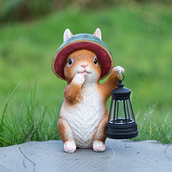 Garden Courtyard Decorative Ornaments Creative Rabbit Lantern Solar Resin Crafts Villa Gardening Animal Sculpture Garden Courtyard Decorative Ornaments Creative Rabbit Lantern Solar Resin Crafts Villa Gardening Animal Sculpture