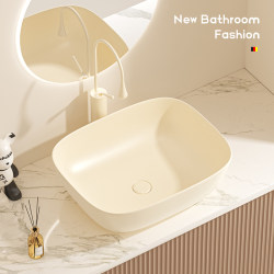 Simple Oval Ceramic Countertop Washbasin for Home Bathroom, Balcony Washbasin, Hotel Washbasin Simple Oval Ceramic Countertop Washbasin for Home Bathroom, Balcony Washbasin, Hotel Washbasin