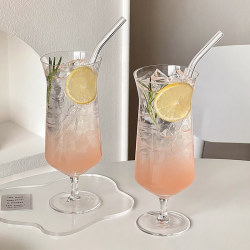 Tall Juice Glass for Home Use, Creative Anti-Spill Glass Cup, Cocktail Glass, Fruit Tea, Soda, Sparkling Water Cup, Beverage Cup Tall Juice Glass for Home Use, Creative Anti-Spill Glass Cup, Cocktail Glass, Fruit Tea, Soda, Sparkling Water Cup, Beverage Cup