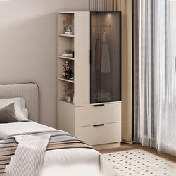 Solid Wooden Bedside Storage Cabinet Bedroom Bedside Cabinet Bookcase Integrated Bedside Wardrobe Storage Cabinet Gap Glass Storage Cabinet Solid Wooden Bedside Storage Cabinet Bedroom Bedside Cabinet Bookcase Integrated Bedside Wardrobe Storage Cabinet Gap Glass Storage Cabinet