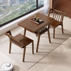 Abison Solid Wood Balcony Leisure Rattan Chair Tea Set Three-Piece Outdoor Courtyard Trendy Small Tea Table and Chair Set Abison Solid Wood Balcony Leisure Rattan Chair Tea Set Three-Piece Outdoor Courtyard Trendy Small Tea Table and Chair Set