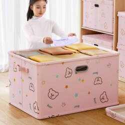 Clothes Storage Box with Lid, Large Capacity Clothing Organizer, Foldable Seasonal Wardrobe Storage, Layered Storage Solution Clothes Storage Box with Lid, Large Capacity Clothing Organizer, Foldable Seasonal Wardrobe Storage, Layered Storage Solution