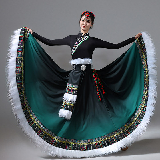 Tibetan dance costume performance costumes for women's skirts for Tibetan practice skirts for Tibetan dance competitions for Tibetan dance costumes
Tibetan dance costume performance costumes for women's skirts for Tibetan practice skirts for Tibetan dance competitions for Tibetan dance costumes