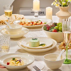 Dish Set for Home Use 2025 New Model High-Value Bowlware Underglaze Color Ceramic Bowls and Plates French Tableware Set Housewarming Gift Dish Set for Home Use 2025 New Model High-Value Bowlware Underglaze Color Ceramic Bowls and Plates French Tableware Set Housewarming Gift