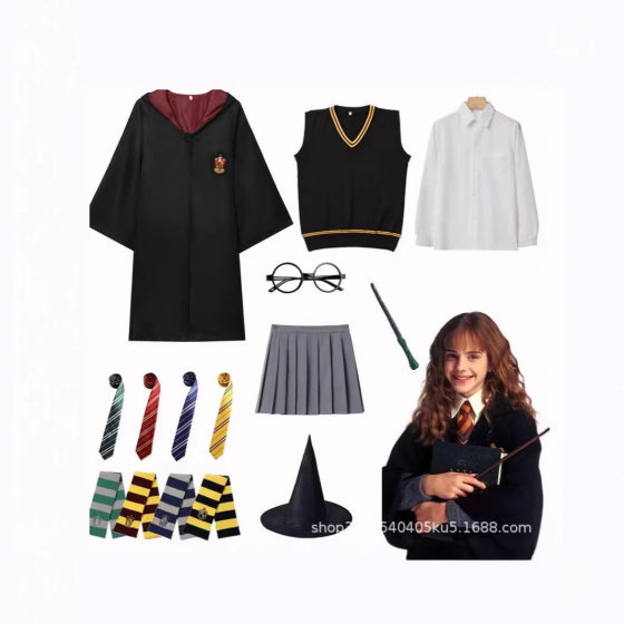 New Harry Potter Magic Robe Halloween Peripheral Performance Clothes Hermione Plays Harajuku Style Character Clothes 
New Harry Potter Magic Robe Halloween Peripheral Performance Clothes Hermione Plays Harajuku Style Character Clothes