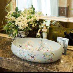 Popular Nordic Style Classic Oval Rectangular Basin Bathroom Ceramic Washbasin Countertop Basin for Washing Face Popular Nordic Style Classic Oval Rectangular Basin Bathroom Ceramic Washbasin Countertop Basin for Washing Face