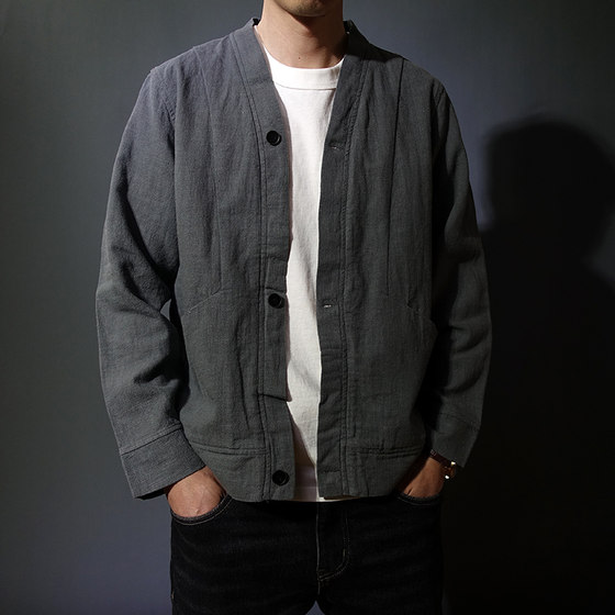 Spring and Autumn Thin Chinese Style Cotton and Line Men's V-neck Jacket Retro Zen Clothes Layman Clothes Ramie Casual Jacket Han Clothes
Spring and Autumn Thin Chinese Style Cotton and Line Men's V-neck Jacket Retro Zen Clothes Layman Clothes Ramie Casual Jacket Han Clothes