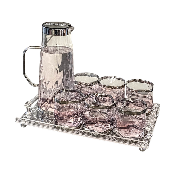 Suimu cup set water cup household glass cup tea set living room hospitality tea cup teapot high-end cold water kettle
Suimu cup set water cup household glass cup tea set living room hospitality tea cup teapot high-end cold water kettle