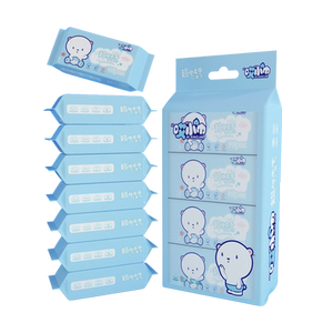 Mini children's wet towel paper Student portable small bags with pumping type baby hand inlet sanitary wet paper towel baby Mini children's wet towel paper Student portable small bags with pumping type baby hand inlet sanitary wet paper towel baby