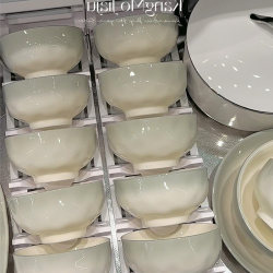 Dishes and Bowls Set for Home Use, Housewarming, Light Luxury, 2025 New Model, High-End, Fresh Ceramic Bowls, Plates, Chopsticks, Simple Tableware Dishes and Bowls Set for Home Use, Housewarming, Light Luxury, 2025 New Model, High-End, Fresh Ceramic Bowls, Plates, Chopsticks, Simple Tableware