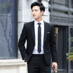 Suit Set, Slim Fit, Coming-Of-Age Ceremony, Interview, Groomsmen, Groom, Business Casual, Professional Formal Wear, Men's Small Suit Jacket Suit Set, Slim Fit, Coming-Of-Age Ceremony, Interview, Groomsmen, Groom, Business Casual, Professional Formal Wear, Men's Small Suit Jacket