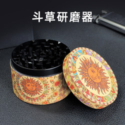 Hand-Cranked Herb Grinder, Tobacco Crusher, for Grinding Grass and Shredding, Portable, Household, Made of Metal, Sizes Available Hand-Cranked Herb Grinder, Tobacco Crusher, for Grinding Grass and Shredding, Portable, Household, Made of Metal, Sizes Available