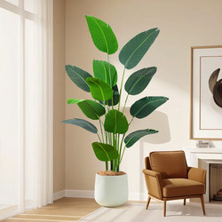 Artificial Flowers, Faux Flowers, Decorative Traveler's Banana, High-End Bionic Flowers, Bird of Paradise, Indoor Living Room Decorative Flowers, Floor-Standing Potted Plants Artificial Flowers, Faux Flowers, Decorative Traveler's Banana, High-End Bionic Flowers, Bird of Paradise, Indoor Living Room Decorative Flowers, Floor-Standing Potted Plants
