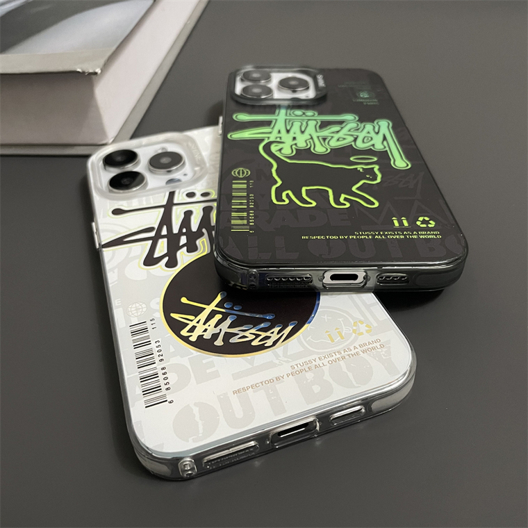 Stussy Black Cat New 15, 14, 13, 12 iPhone Case
