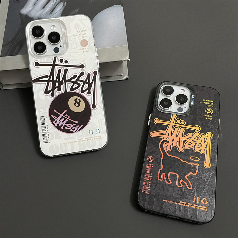 Stussy Black Cat New 15, 14, 13, 12 iPhone Case