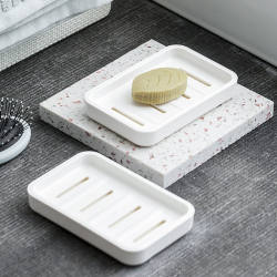 Nordic ins style household drain creative large double-layer soap soap box Japanese style thickened bathroom storage rack Nordic ins style household drain creative large double-layer soap soap box Japanese style thickened bathroom storage rack