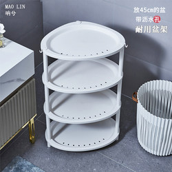 Triangular washbasin stand plastic multi-layer bucket laundry detergent stand Triangular washbasin stand plastic multi-layer bucket laundry detergent stand