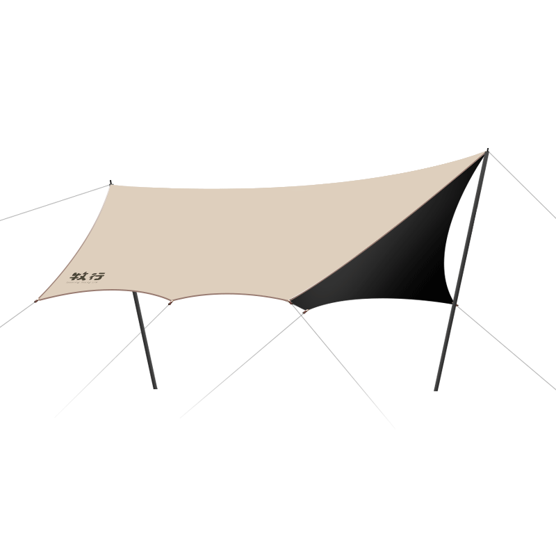 Muxing vinyl sky curtain tent outdoor sunshade rain curtain cloth thickened ultra light table and chair camping six-piece set portable Muxing vinyl sky curtain tent outdoor sunshade rain curtain cloth thickened ultra light table and chair camping six-piece set portable