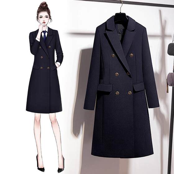 Professional woolen outer set female medium -long winter and thick slim jewelry shop work clothes sales office workplace woolen coat
Professional woolen outer set female medium -long winter and thick slim jewelry shop work clothes sales office workplace woolen coat