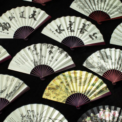 Chinese style folding fan, ancient style Hanfu dance fan, Chinese style blank advertising fan for men Chinese style folding fan, ancient style Hanfu dance fan, Chinese style blank advertising fan for men
