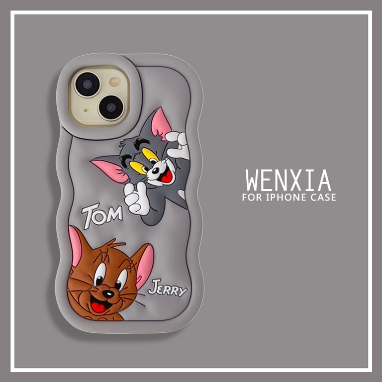 Cartoon Tom And Jerry Soft Cute 15, 14, 13, 12, 11 iPhone Case