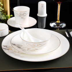Hotel supplies tableware set bone china Chinese style Phnom Penh high-end ceramics club box company unit commercial Hotel supplies tableware set bone china Chinese style Phnom Penh high-end ceramics club box company unit commercial