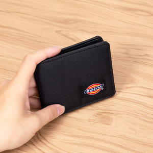 Dickies two -fold wallet Classic retro polyester multi -card -level bank card bag driving license package men's and women's same paragraph
 Dickies two -fold wallet Classic retro polyester multi -card -level bank card bag driving license package men's and women's same paragraph