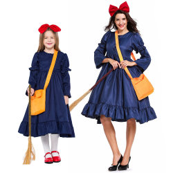 Children's costumes Little Witch cosplay dress for girls Halloween Kiki photo parent-child costumes Children's costumes Little Witch cosplay dress for girls Halloween Kiki photo parent-child costumes
