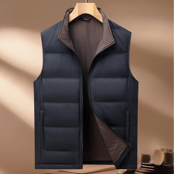 White duck down vest for middle-aged and elderly people thickened White duck down vest for middle-aged and elderly people thickened